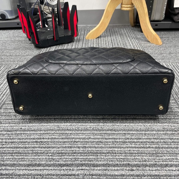 CHANEL Black Quilted Caviar Leather Boston Bag - Picture 11 of 16